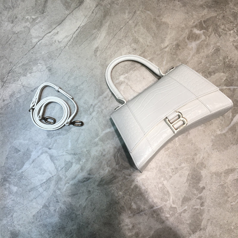 Elegant Faux Leather Handbag - Polished Finish | Women's Premium Handbag #616 - side angle view (image 2) of designer-inspired handbag