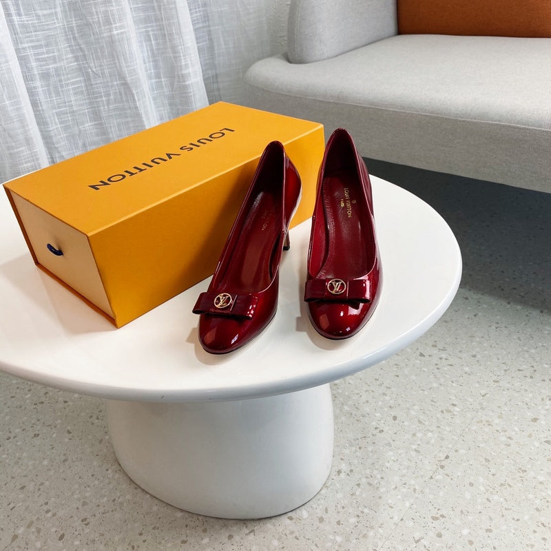 Louis Vuitton shoes Style 183 - front view, statement logo accent