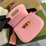 Side profile of signature sleek women's handbag – women's statement bag