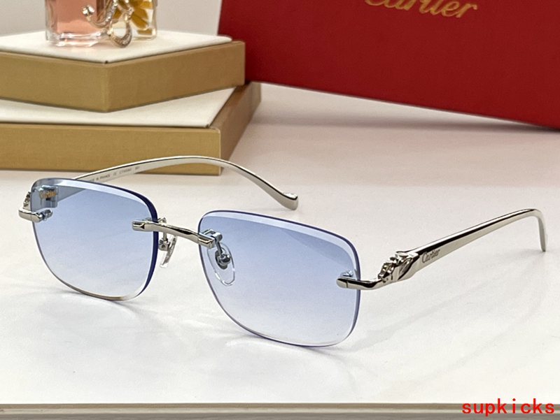 Angled view of Cartier unisex sunglasses