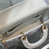 Top view of premium chic women's handbag – women's statement bag