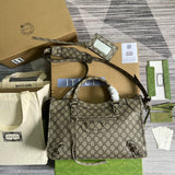 Close-up detail of structured premium women's handbag – women's statement bag