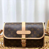Front view of modern refined women's handbag – women's luxury accessory