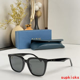 Close-up detail view of Louis Vuitton unisex sunglasses