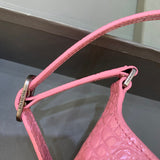 Polished Vegan Leather Handbag - Understated Luxury Look | Women's Premium Handbag #400 - styled full view (image 7) of designer-inspired handbag