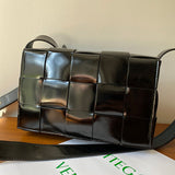 Chic Faux Leather Handbag - Chic Everyday Appeal | Women's Luxury Handbag #1636 - side angle view (image 2) of designer-inspired handbag
