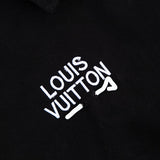 Full styled look of Louis Vuitton luxury clothing with monogram-inspired silhouette