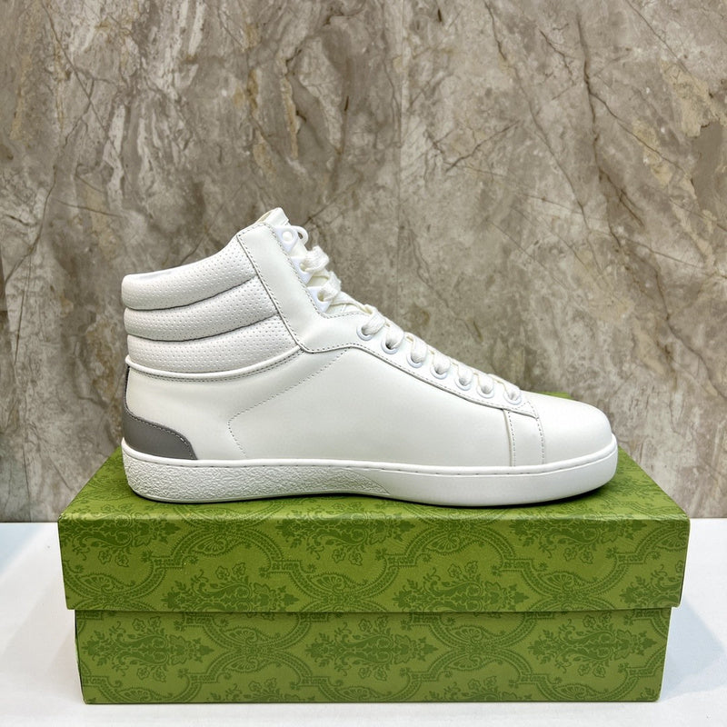 Gucci crisp white luxury sneakers view 5 everyday casual design