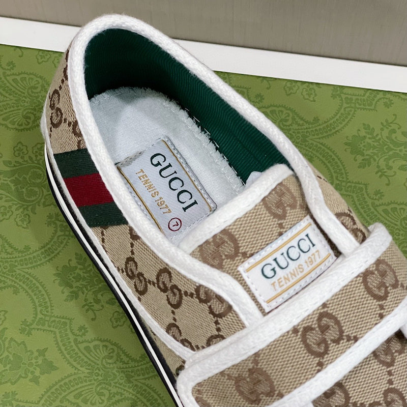Gucci two-tone luxury sneakers view 4 streetwear statement look