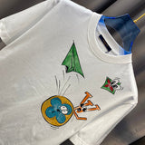 Full styled look of Louis Vuitton cotton t-shirt with tailored silhouette