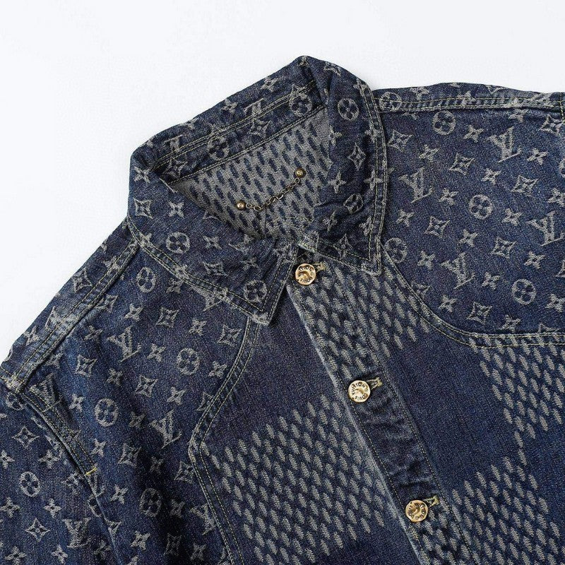 Full styled look of Louis Vuitton luxury clothing with tailored silhouette