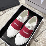 Givenchy Burgundy Pointed-Toe Flats - Side Profile View
