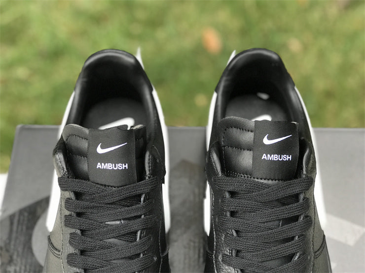 Nike fresh white-and-black luxury sneakers view 6 signature lace-up style