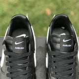 Nike fresh white-and-black luxury sneakers view 6 signature lace-up style