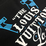 Flat lay presentation of Louis Vuitton luxury clothing with tailored silhouette