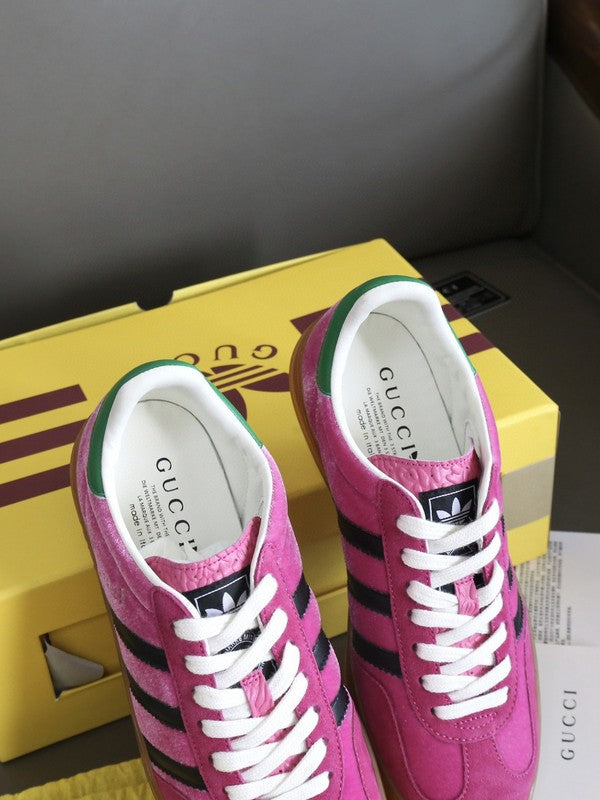 Gucci bold contrast luxury sneakers view 4 minimalist modern build