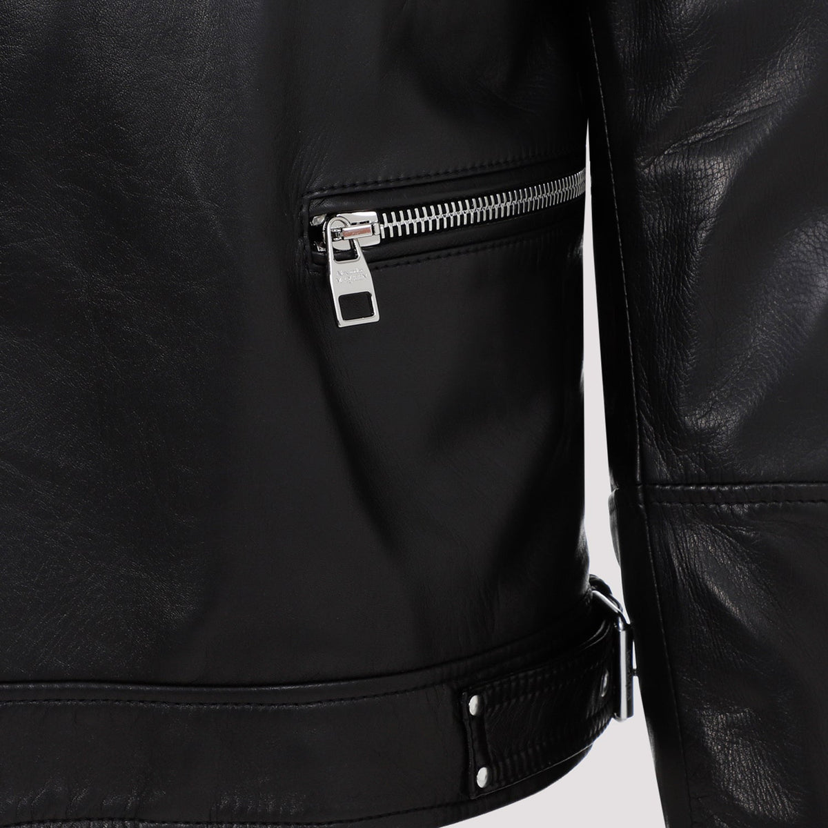 Alexander McQueen Jackets? Alexander Mcqueen Leather Biker Jacket Men Premium Casual Designer Jacket