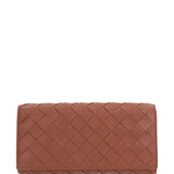 Close-up of Bottega Veneta wallets hardware and fine stitching
