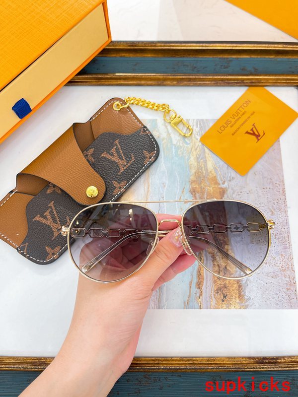 Angled view of Louis Vuitton unisex sunglasses