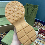 Gucci sneakers detailed view showing premium designer craftsmanship