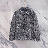 Front view of Louis Vuitton luxury clothing with label-forward styling