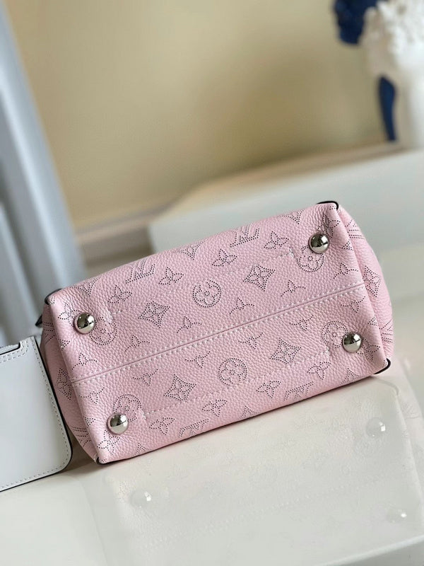 Back view of signature elevated women's handbag – women's luxury handbag