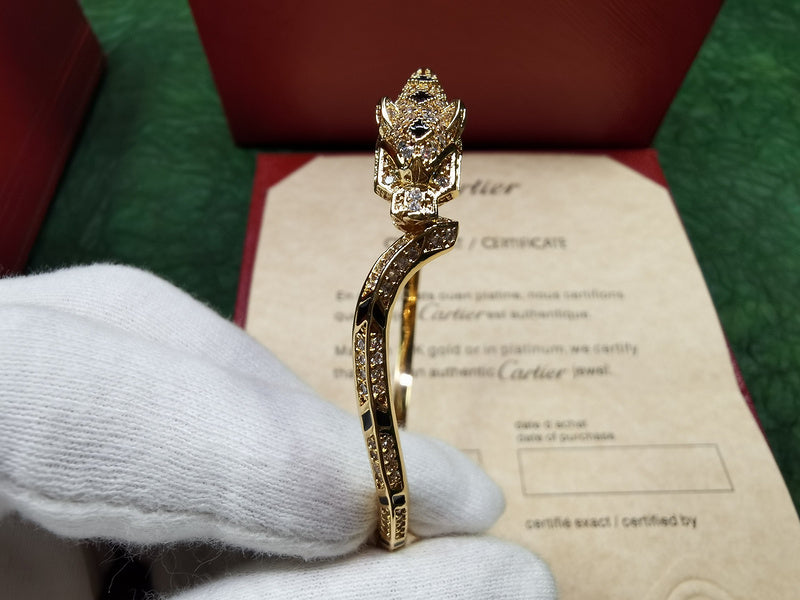 Side view of Cartier unisex jewelry piece