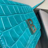 Statement Premium PU Leather Handbag - Sleek Minimalist Lines | Women's Statement Accessory #586 - hardware and detail close-up (image 5) of designer-inspired handbag