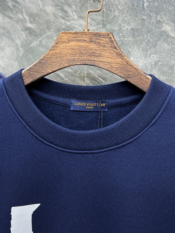 Front view of Louis Vuitton luxury clothing with tailored silhouette