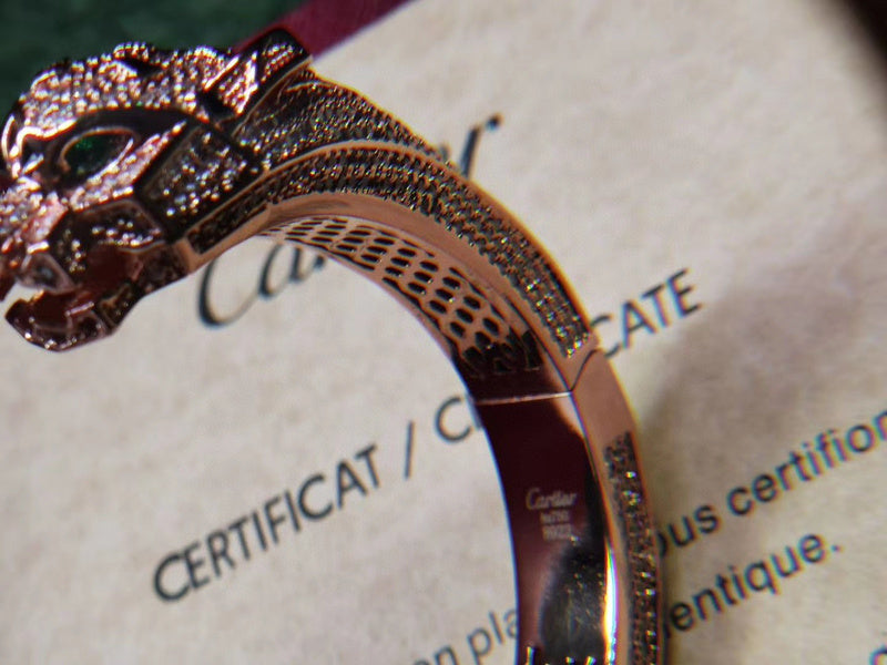 Front view of Cartier unisex jewelry piece