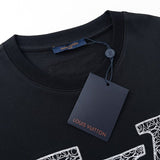 Flat lay presentation of Louis Vuitton cotton t-shirt with contemporary cut