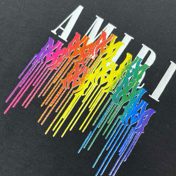 Close-up of Amiri t-shirt craftsmanship