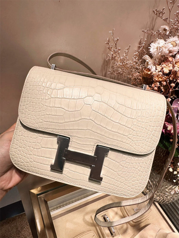 Close-up detail of timeless bag design