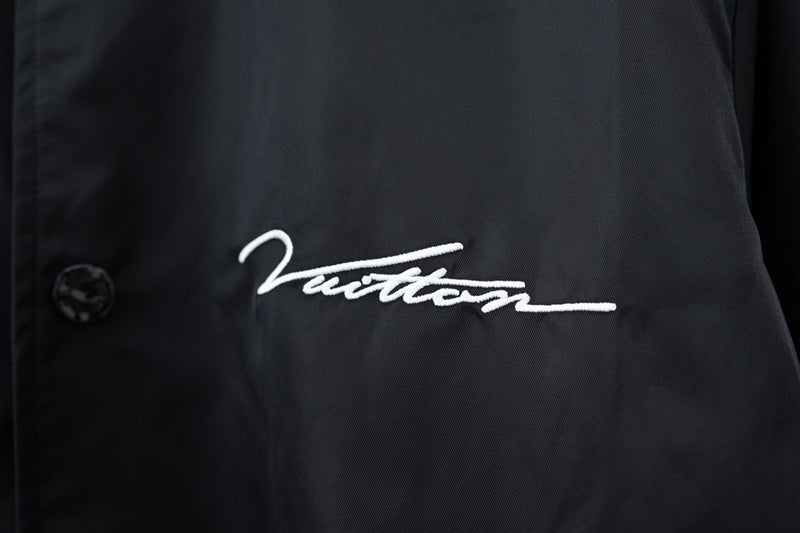 Full styled look of Louis Vuitton luxury clothing with relaxed-fit cut