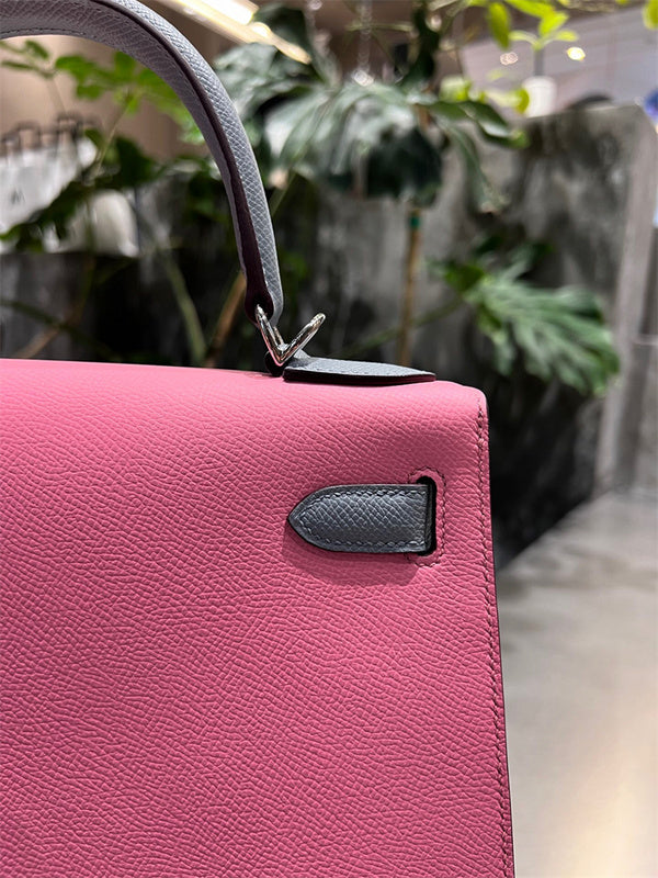 Close-up detail of sophisticated bag design