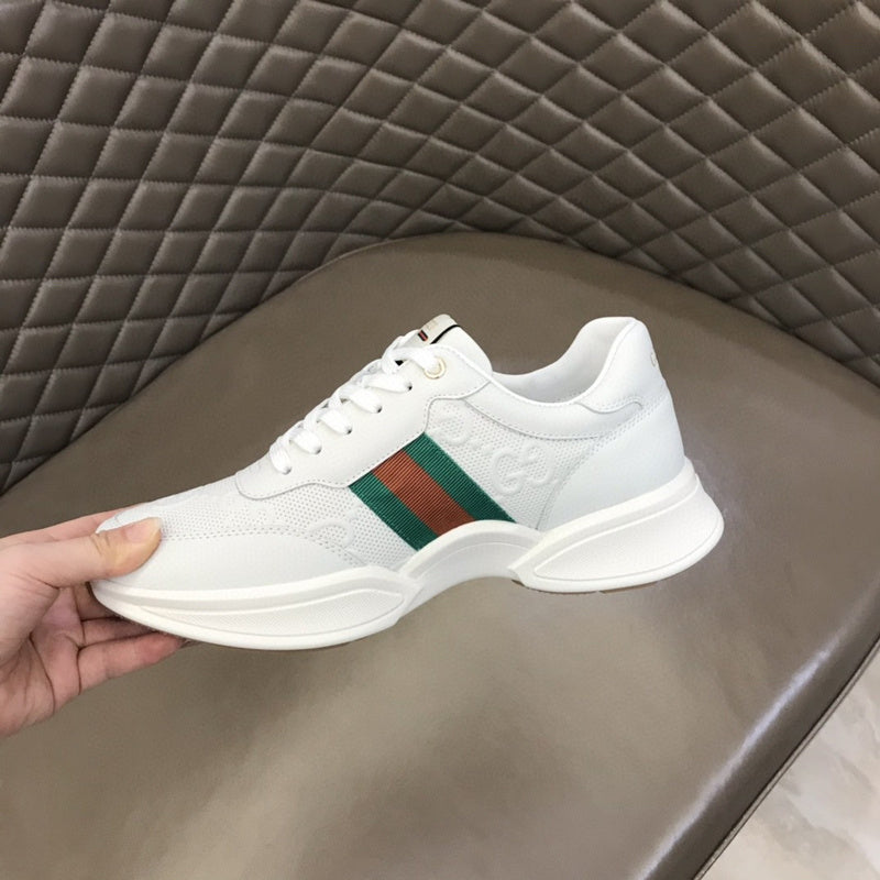 Gucci sneakers detailed view showing premium designer craftsmanship