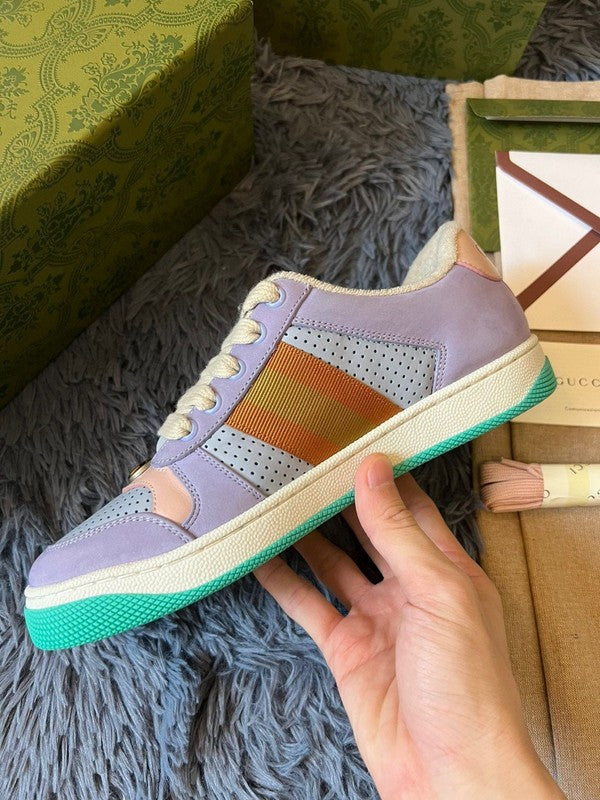 Gucci classic monochrome luxury sneakers view 4 heritage-inspired look