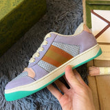 Gucci classic monochrome luxury sneakers view 4 heritage-inspired look