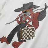 Front view of Louis Vuitton cotton t-shirt with monogram-inspired silhouette