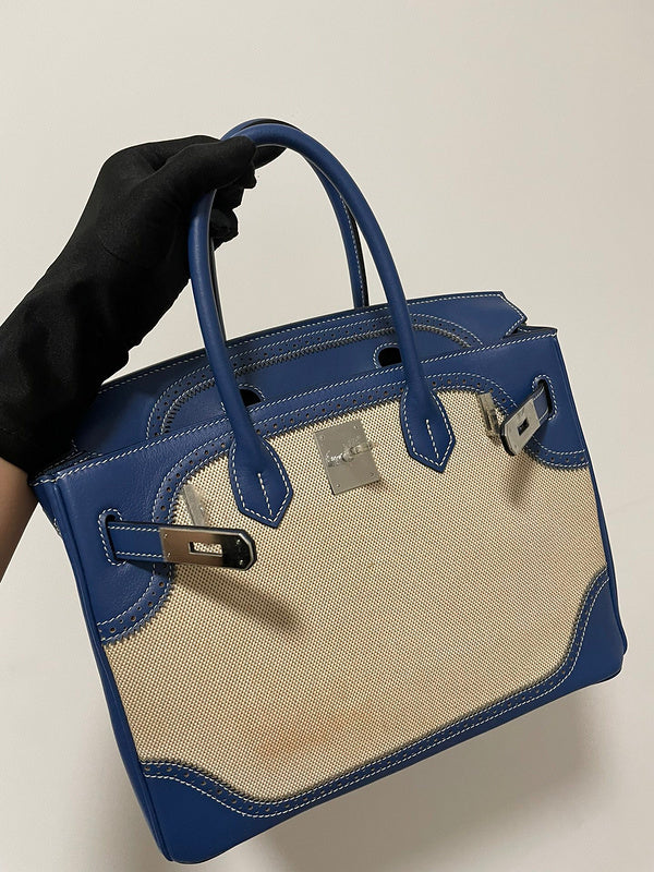 Close-up detail of refined bag design