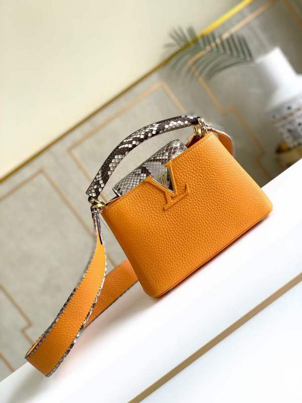 Side profile of modern refined women's handbag – women's designer-style accessory