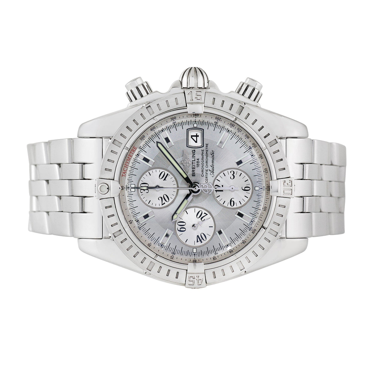 Front view of Breitling men's watch