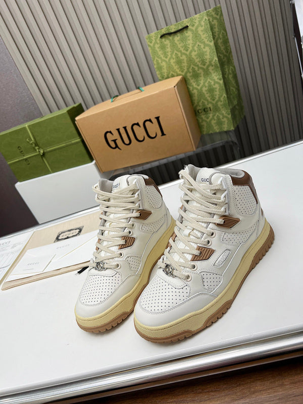 Gucci sneakers detailed view showing premium designer craftsmanship