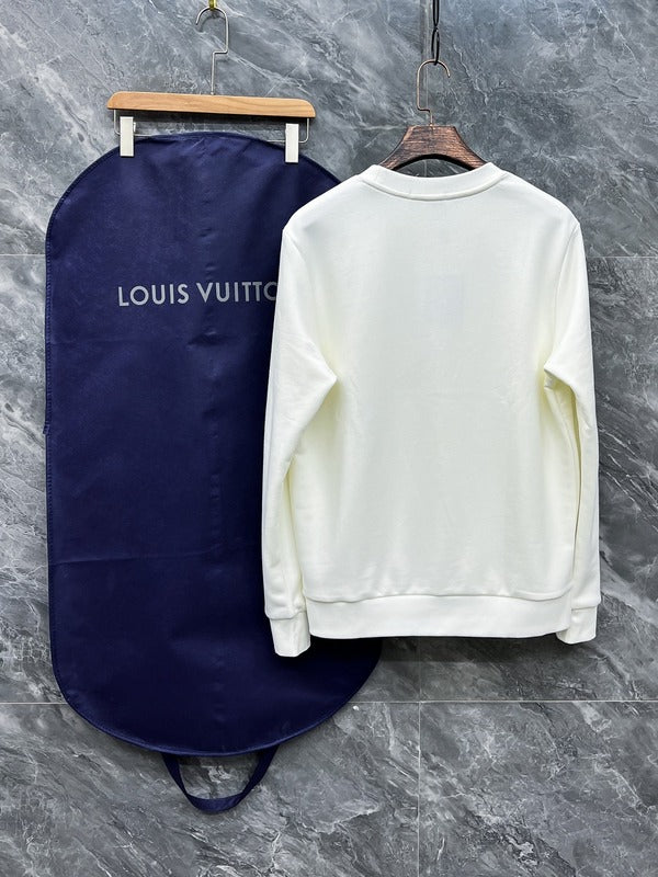 Side profile of Louis Vuitton luxury clothing with tailored silhouette