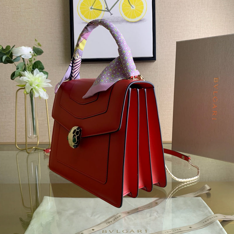 Statement Vegan Leather Handbag - Sleek Minimalist Lines | Women's Everyday Carry Handbag #1697 - alternate angle view (image 8) of designer-inspired handbag
