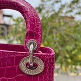 Back view of everyday-luxe structured women's handbag – women's everyday handbag