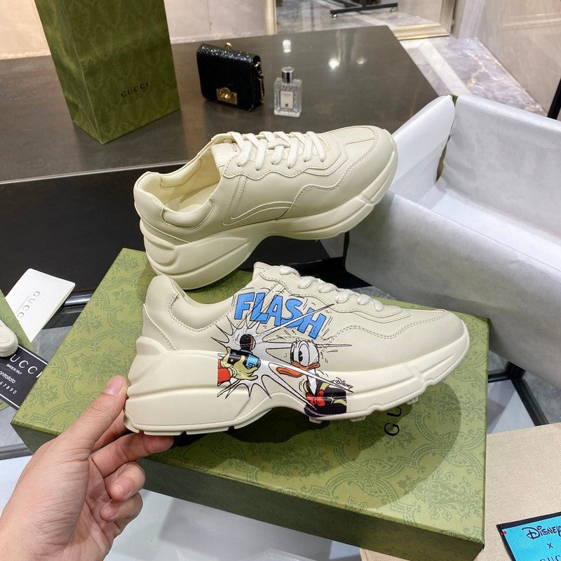 Gucci sneakers detailed view showing premium designer craftsmanship