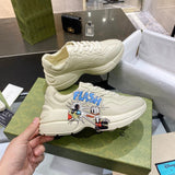 Gucci sneakers detailed view showing premium designer craftsmanship