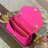 Back view of statement modern women's handbag – women's luxury handbag