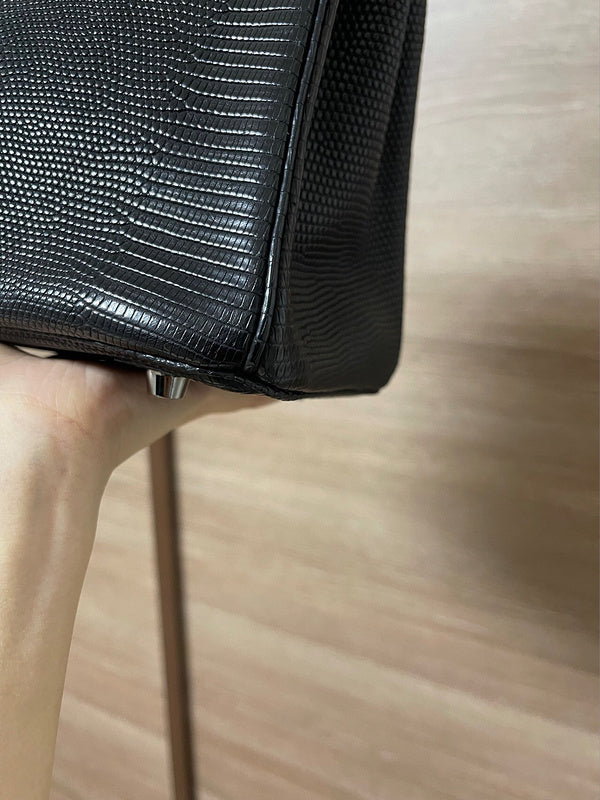 Close-up detail of modernist bag design